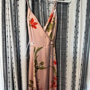 Xxs pink floral Lulus dress NWT